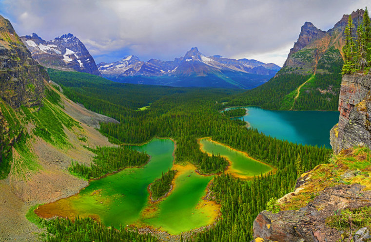Lake O'Hara and Mary Lakes, Yoho National Park, British Columbia